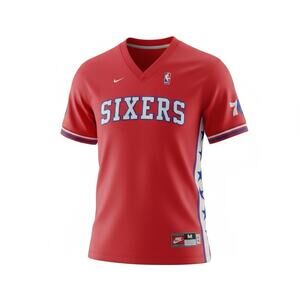 Vintage Nike Philadelphia 76ers Sixers Warm Up Rewind Shooting Shirt NBA Size M